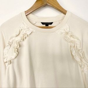 Banana Republic ruffled sweatshirt
